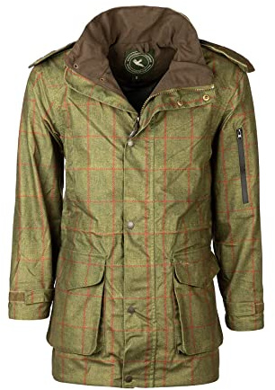 Mens Tweed Print Shooting Jacket Waterproof Hunting Tweed Jacket For Men 2 Colours (as8, alpha, l, regular, regular, Scampston)