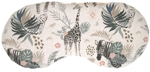 Bio-Bio Augenkissen Lavendel & Leinsamen Wilde Tiere zur Entspannung, zum Kühlen, erwärmen oder für Yoga