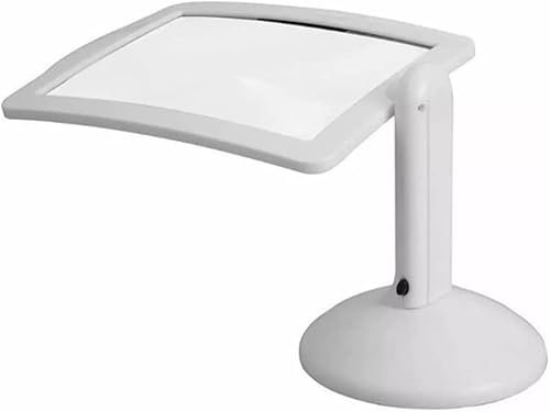 Magnifying Glass Skärmförstoringsglas 360 graders rotation skrivbordsstativ förstoringsglas med ljus transparent skärmförstoringsglas läslupp