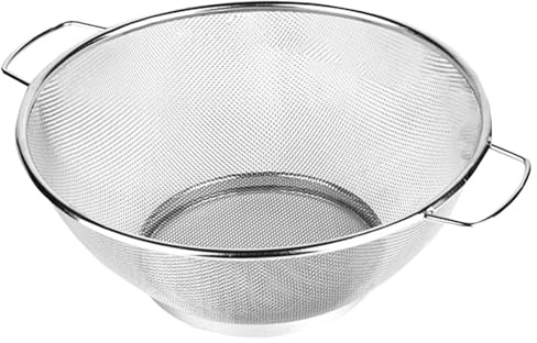 Rostfritt stål Sil, Rostfritt stål Sil Värmebeständig mångsidig | Finmaskigt Metall Durkslag Avtappningskorg Köksdisk Durkslag för tvätt Sköljning Bär Frukt Sallader Grönsaker Pas