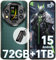 OUKITEL WP200 Pro Rugged Smartphone 5G - Android 15, 72GB (24+48) RAM+1TB ROM, 6.7 Rugged Phone, 8800mAh Android Phones, 108MP Camera, IP68/69K Waterproof Phone, 4G Dual SIM/NFC/OTG/GPS, 2025 (Green)