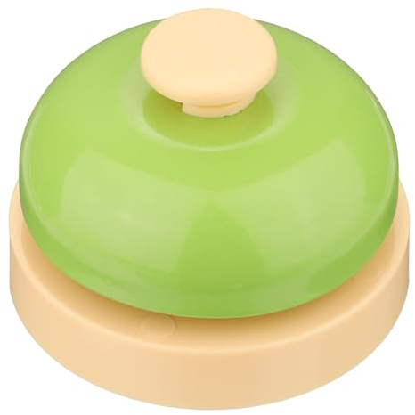 sourcing map Timbres de escritorio, timbre de servicio de recepción de 2.5 pulgadas para oficina, hotel, aula, cena, restaurante, fiesta, entrenamiento de mascotas, color verde