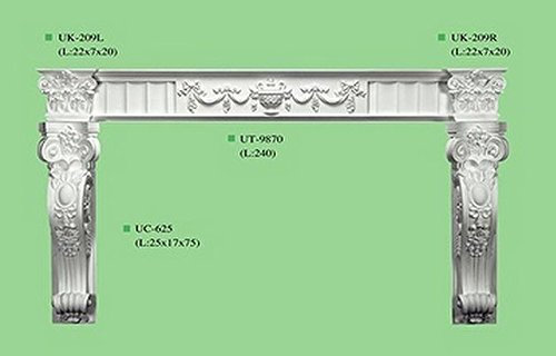 Fireplace Surround Victorian White Corbel Mantel Beautiful fire place sarround Traditional complete set