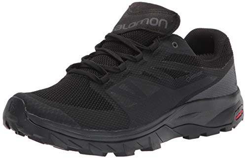Salomon Outline Gore-Tex, Zapatos de Trekking y Senderismo, Hombre, Negro (Black Phantom Magnet), 40 2/3 EU