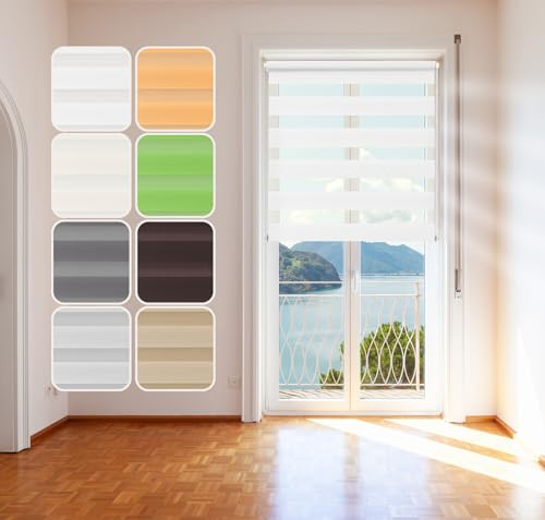 Doppelrollo Weiß 55x150cm Klemm-Fix - System Click