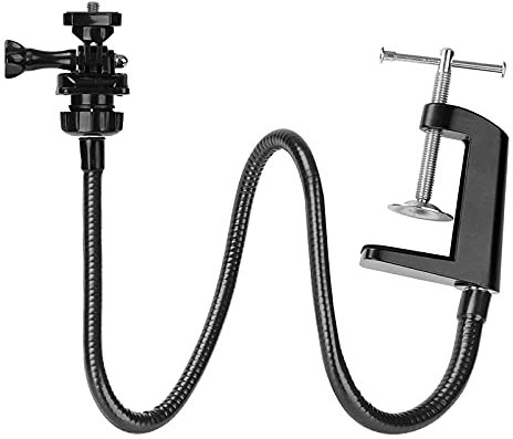 Dciustfhe Webcam Stand, Upgraded Webcam Mount Stand with Flexible Gooseneck Arm and Clamp, Suit for Webcam C920,C922,C930