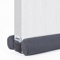 fowong Upgrade Verstellbare Zugluftstopper für Türen 80-100cm,Doppelseitiger Türdichtung Windstopper, Einfache Installation zum Blockieren von Lärm, Zugluft, Licht, Staub,Unterspalte 1.8-5cm,Grau