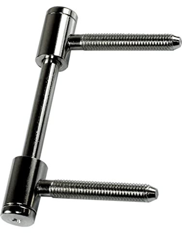 SN-TEC Türband Flügelteil für 3-teilige Bänder V 0026 für Holzzargen, Rolle 15mm, Stift 8mm, vernickelt (2 Stück)