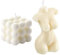 Bubble Candle - Cube Sojawachskerzen, weibliche Körperförmige Kerze, ästhetische Heimdekoration, Duftkerzen-Set, 2 Stück, für Zuhause und als Geschenk