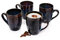 Sänger | Kaffeetassen Set Tokio 4 tlg, Kaffeebecher Set 4 Personen, Steingut Tasse Spülmaschinenfest, Tassen Set Handmade, Mug Set Blau-Schwarz mit Braunen Akzenten 300 ml | PREMIUM COLLECTION