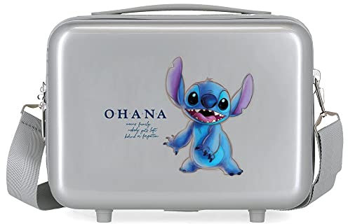 Disney 100 Stitch Adaptable Kulturbeutel, Grau, 29 x 21 x 15 cm, starres ABS, 9,14 l, 0,63 kg