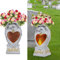 Statue da giardino a forma di angelo, decorazione per esterni, vasi per cimitero per tombe, vaso per cimitero con LED, statua commemorativa per giardino di famiglia, regalo funerario, angeli con luci