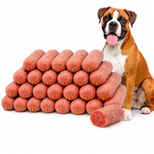 Raw Dog Food Frozen BARF Chicken Mince Meal for Dogs - Frozen, Raw Food in 28 x 500g Rolls (14kg Total)