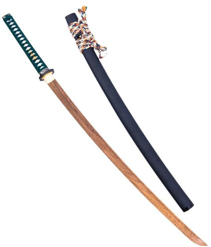 Espadas samurái japonesas de madera de 103 cm,katana de entrenamiento de madera de wengué natural,bokken artesanal para entrenamiento de kendo,cosplay,regalos,exhibiciones,fiestas y accesorios.