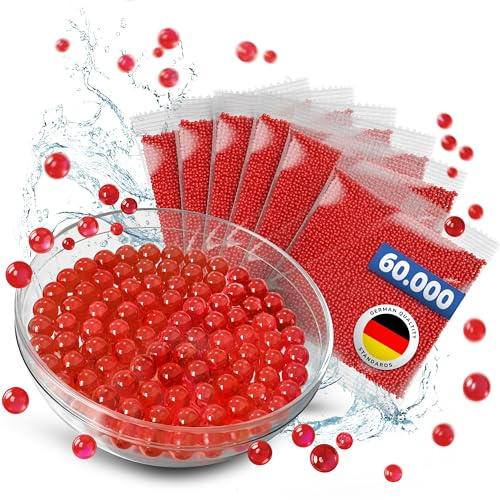Bojani 60.000 perlas de agua en azul, verde, amarillo, rojo, naranja, turquesa o mezcla de colores, decoración de cumpleaños, decoración de boda, fiesta, decoración de mesa, decoración de Navidad