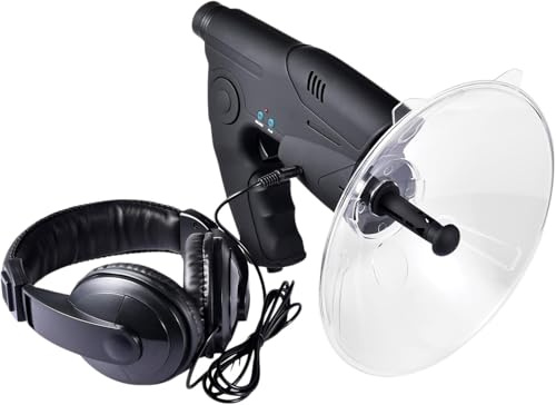 Apparecchiatura per uccelli, microfono parabolico con ingrandimento 8x, microfono direzionale parabolico, telescopio per ascoltare uccelli, bush walking, caccia, campeggio