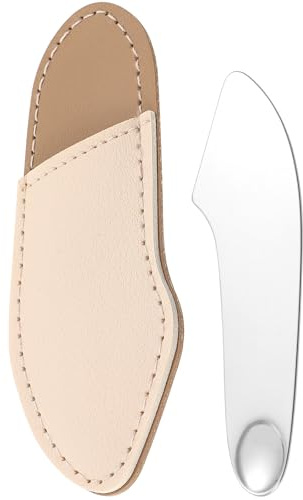 SAFIGLE Make Up Spatel Edelstahl Kosmetikmischspatel Schminkteller Mixer Flach Glatt für Foundation Rouge Lidschatten Nagellack