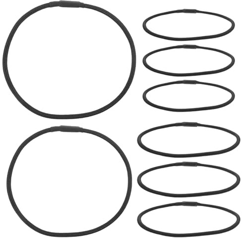 SECFOU 8 Pezzi Supporto Antivibrazione Design Facile da Usare per Microfono Elastici in Gomma Nero per Registrazioni in Studio e Ambienti Affollati