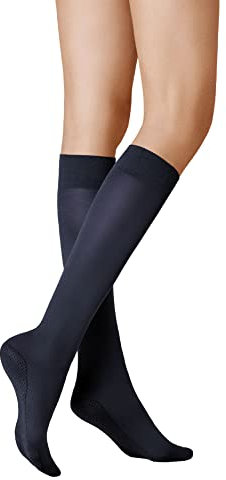 KUNERT Damen Kniestrümpfe Warm Up 60 Wärmeisolation 60 DEN Marine 0880 39-42