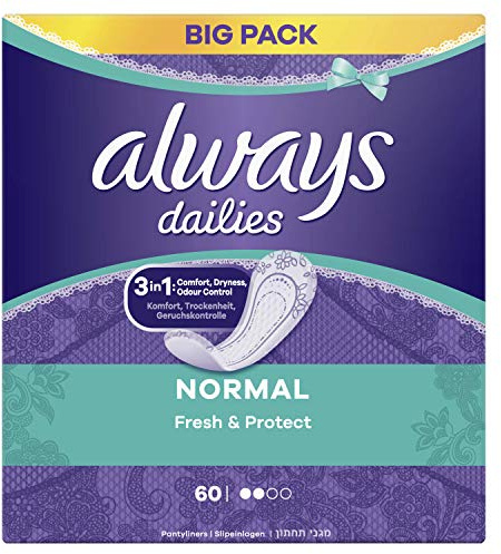 Always Dailies Slipeinlagen, normal, 60 Stück