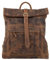 Greenburry Vintage Rucksack Leder Backpack braun 25x30x10