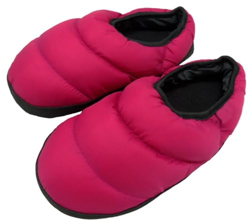 ITODA Unisex Donna Uomo pantofole al coperto, calde invernali Morbido Ciabatte impermeabili antiscivolo Scarpe, Rosso, 36 EU…
