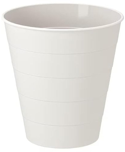 I-K-E-A FNISS Waste Trash Sorting Bin Paper Basket Durable Plastic White/Black 10L (1)