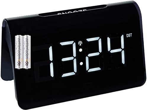 TFA Dostmann ICON Digitaler Funk-Wecker (Ziffern Weiss, mit Batterien)
