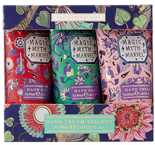 Heathcote & Ivory Hand Cream Trilogy Set | Enriched With Shea Butter | Infused With Essential Oils | Travel Friendly Sizes | 3 x 30ml