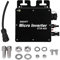 Micro Inverter Solar Grid Tie Inverter 400W 20A WIFI Control Micro Wechselrichter Solar Inverter Controller 120 230V AC Outlets Auto Identification IP65 Wasserdichter(Schwarz)