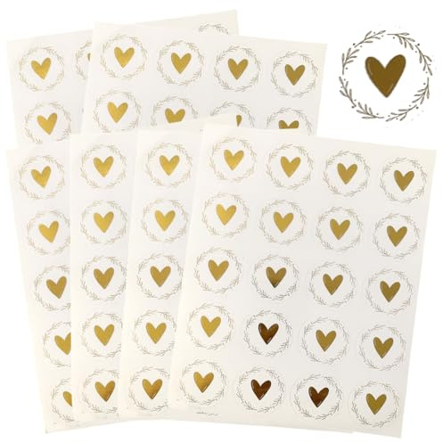 RAXLUPO 120 adesivi per buste, 3,5 cm, a forma di cuore, autoadesivi, per busta, cartolina, invito, biglietti di auguri, decorazione per matrimonio