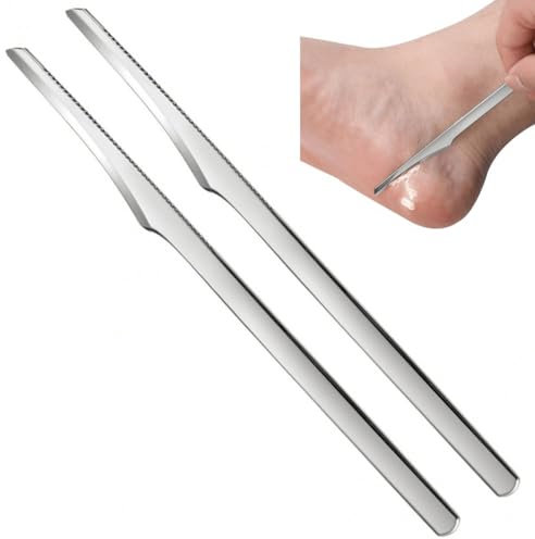Strumenti per Coltello per Pedicure, 2 Pezzi Professionale per Rimozione della Pelle Morta, Coltello per Raschietto per I Piedi per Rimuovere Pelle Morta Coltello per Calli
