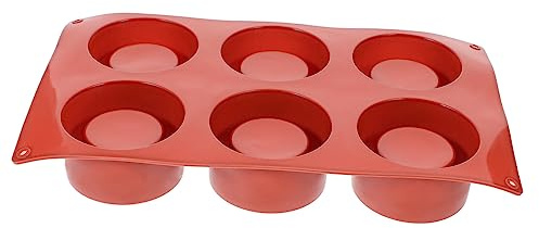 FIXOSHEE 6-piece Cake Cup Molding Mould Cake Molding Mould Mousse Molds Silicone Baking Molds for Cookies Candles