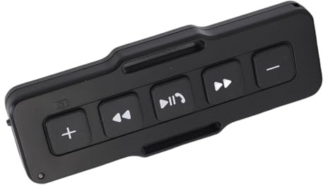 ASHATA Bluetooth Media Button Remote Control, Bluetooth 5.0 Remote Control för Bilar, Cyklar och Motorcyklar eller Utomhussporter, Hemunderhållning, Arbete