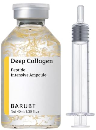 BARUBT Deep Collagen Peptide Intensive Ampoule, Korean Anti-Aging Facial Serum for Face Tightening, Lifting, Smoothing, Hydrating, 40ml, 2 Pack