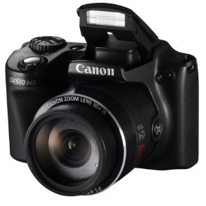 Canon PowerShot SX510 HS Digitalkamera (12,1 MP, 30-Fach Opt. Zoom, 7,6cm (3 Zoll) LCD-Display, bildstabilisiert) schwarz