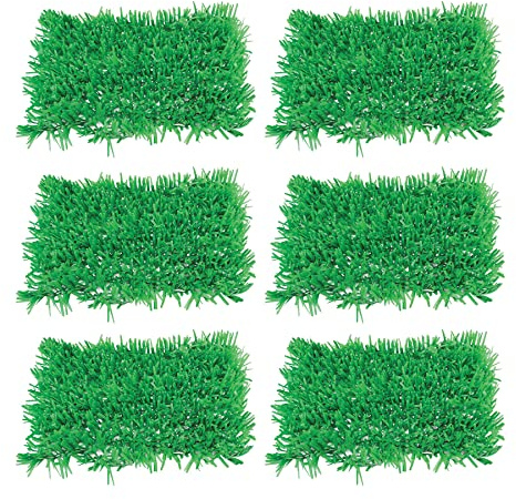 Beistle Tissue Grass Mats 6 Piece, 15 x 30, Green