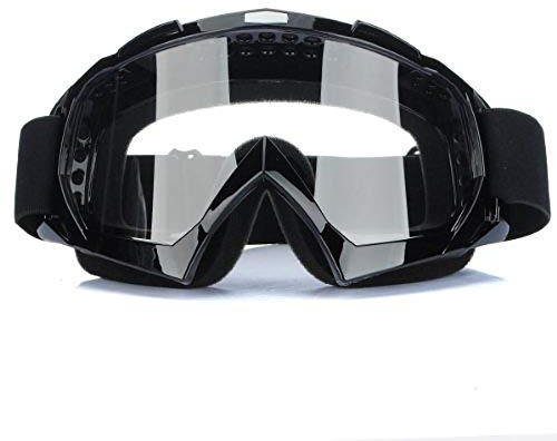Jzhen Occhiali Fuoristrada da Moto,Anti-UV Motocross Occhiali Antivento e Antipolvere per softair e sport Gli Sport All'aria Aperta