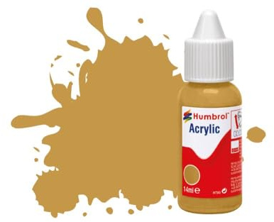 Humbrol DB0093 Acrylfarbe Nr. 93 Wüstengelb, 14 ml (1 Stück)