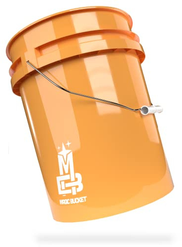 Cubo de Lavado Magic Bucket para Lavado a Mano de Coches 5 GALONES Aprox. 20 litros - Compatible con Grit Guard, Detail Guardz Dirt Lock, Chemical Guys Dirt Trap, Tapa Gamma Lids.