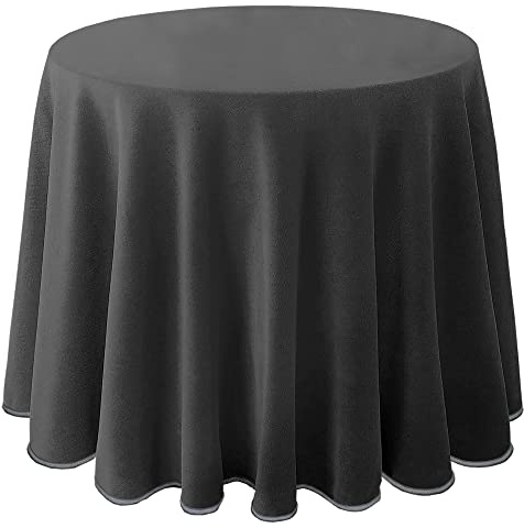 Milarosa Falda para Mesa Camilla Terciopelo. Falda Mesa Camilla Redonda. 70 cm. Falda Camilla Ovalada. Ropa Mesa Camilla Lisa Suave. Mesa Camilla Invierno. TC000762. Color Gris