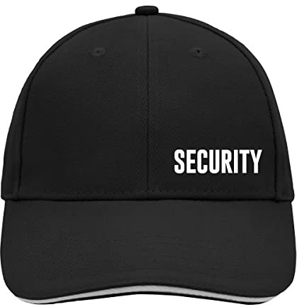 Huuraa Cappy Mütze Security Schriftzug Geschenk Black/Light Grey Security Präsent