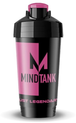 MINDTANK Shaker 700ml pink, spezieller Boden für perfektes Shaken, spülmaschinenfest