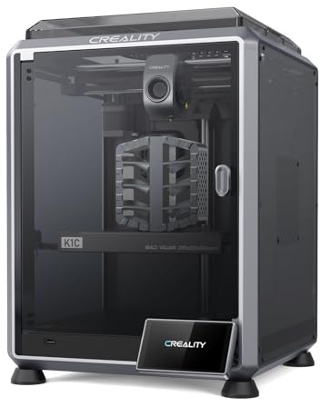 Creality K1C 3D Printer Up to 600mm/s Fast Speed, Reliable Carbon Fiber Printing, Anti-Vibration Design, Auto Calibration for Leveling, Pre-Assembled & Smart OS 3D High Speed Printer