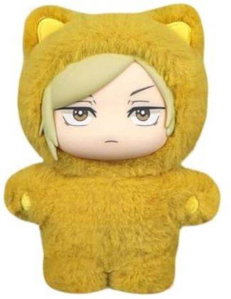 CHANGYUE JJK Plysch Gojos Plyschleksak Fushiguro Toji Stoppad Docka Söt Anime Figur Mjuk Kudde Samlardekoration 5,5'' (Nanami Kento)