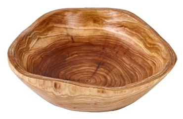 Genérico Cuenco para servir con forma de madera - Cuenco de madera rústico | de bandeja de postre para comedor, para frutas, mostrador de cocina, cocina, comedor de frutas, postre,