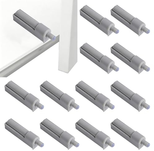 12PCS Soft Close Door Dampers,Adjustable Damper,Soft Close Dampers,Kitchen Drawer Dampers,Easy Install One-Piece Molding,Quiet Closer Buffers Push for Home Furniture Trash Can Wardrobe Door