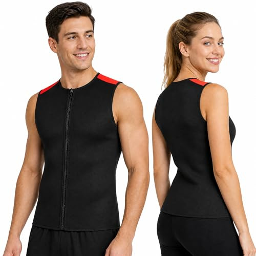 doorslay Gilet da uomo senza maniche, con cerniera frontale da 3 mm, in neoprene, per nuoto, snorkeling, surf, immersioni (XL)
