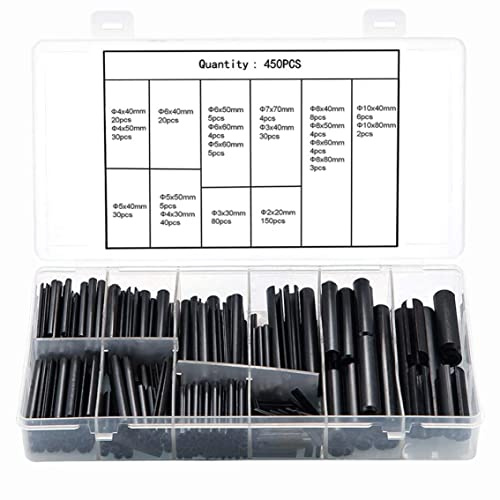 Kit Assortimento Spine Elastiche Spine a Molla con Intaglio 450pz..