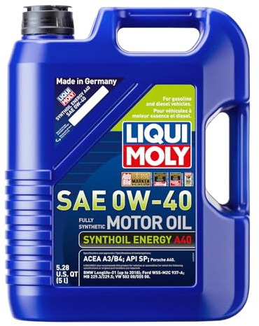 LIQUI MOLY Synthoil Energy A40 SAE 0W-40 | 5 L | Fully synthetic engine oil | SKU: 2050